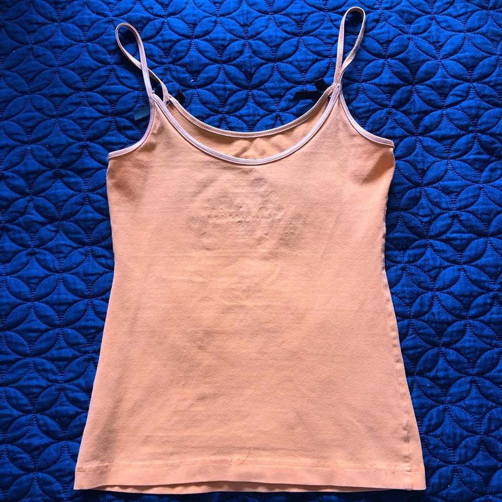 Upcycled Orange Halloween monster house patch camisole tank top with bows - Picture 7 of 7
